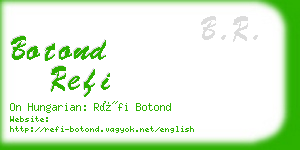 botond refi business card